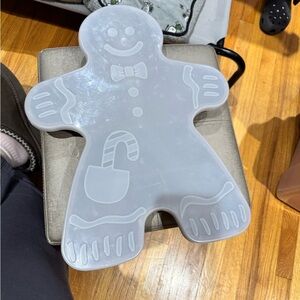 Clear Gingerbread Man Shaped Container
